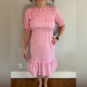 Asos Pink Gingham Dress 4